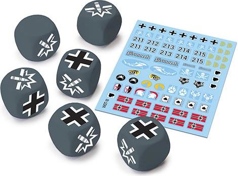 Gale Force Nine World of Tanks Miniatures Game - German Dice and Decals - obrázek 1