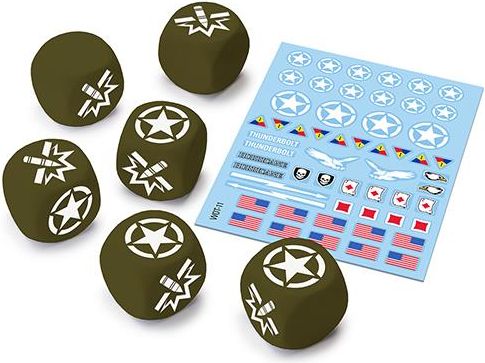 Gale Force Nine World of Tanks Miniatures Game - U.S.A. Dice and Decals - obrázek 1