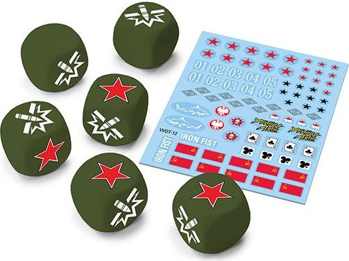 Gale Force Nine World of Tanks Miniatures Game - U.S.S.R Dice and Decals - obrázek 1