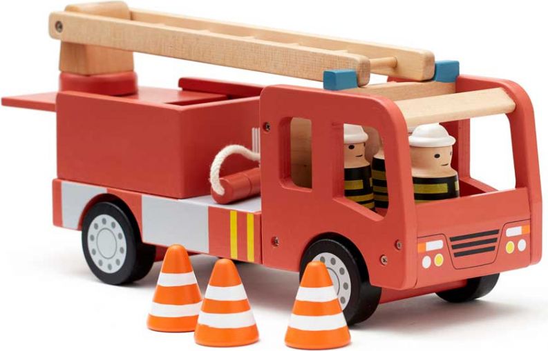 Kids Concept Hasičský náklaďák Aiden dřevěný