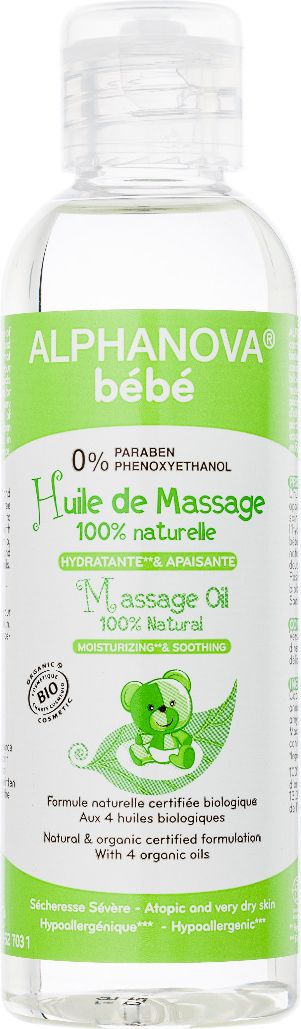 Alphanova Bébé Hydratační masážní olej BIO 100 ml - obrázek 1