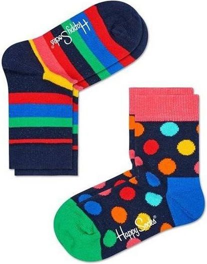 Happy Socks dětské ponožky 2-Pack Stripe Socks 33 - 35 vícebarevná - obrázek 1