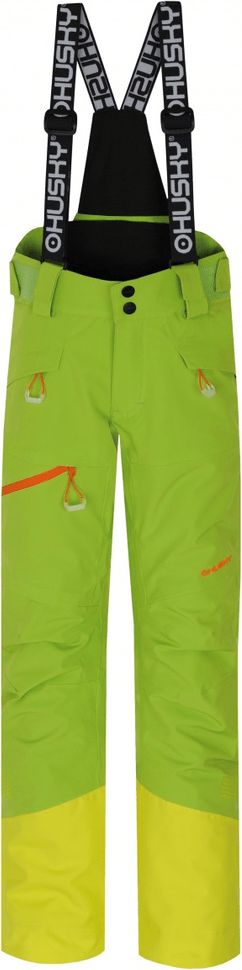Husky dětské lyžařské kalhoty Ski Kids Gilep 122 zelená - obrázek 1