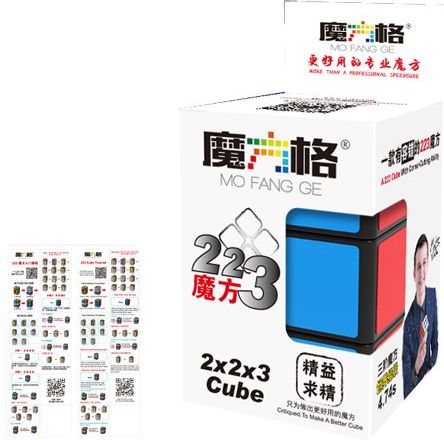 MoFangGe 2x2x3 Speed Cube Black - obrázek 1