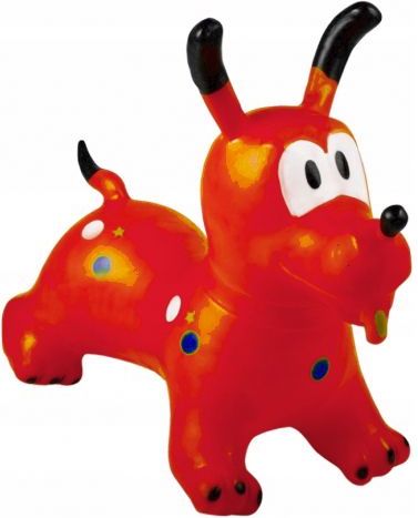 WERK Skákací hrající gumový pes JumperDOG - červená - obrázek 1