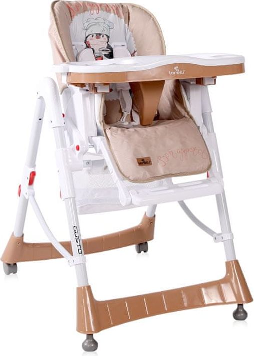 Lorelli Jídelní židlička GUSTO BEIGE PENGUIN - obrázek 1