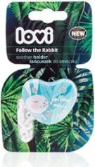Řetízek na dudlík s klipem - FOLLOW THE RABBIT mátový - Lovi - obrázek 3
