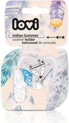 Řetízek na dudlík s klipem - INDIAN SUMMER BOY s modrou - Lovi - obrázek 2