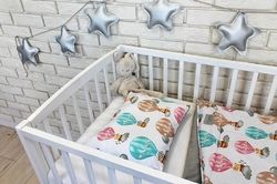 Sada 2-dílná LUX - dětská deka a polštářek - LÉTAJÍCÍ BALÓN se šedou - BabyNellys - obrázek 2