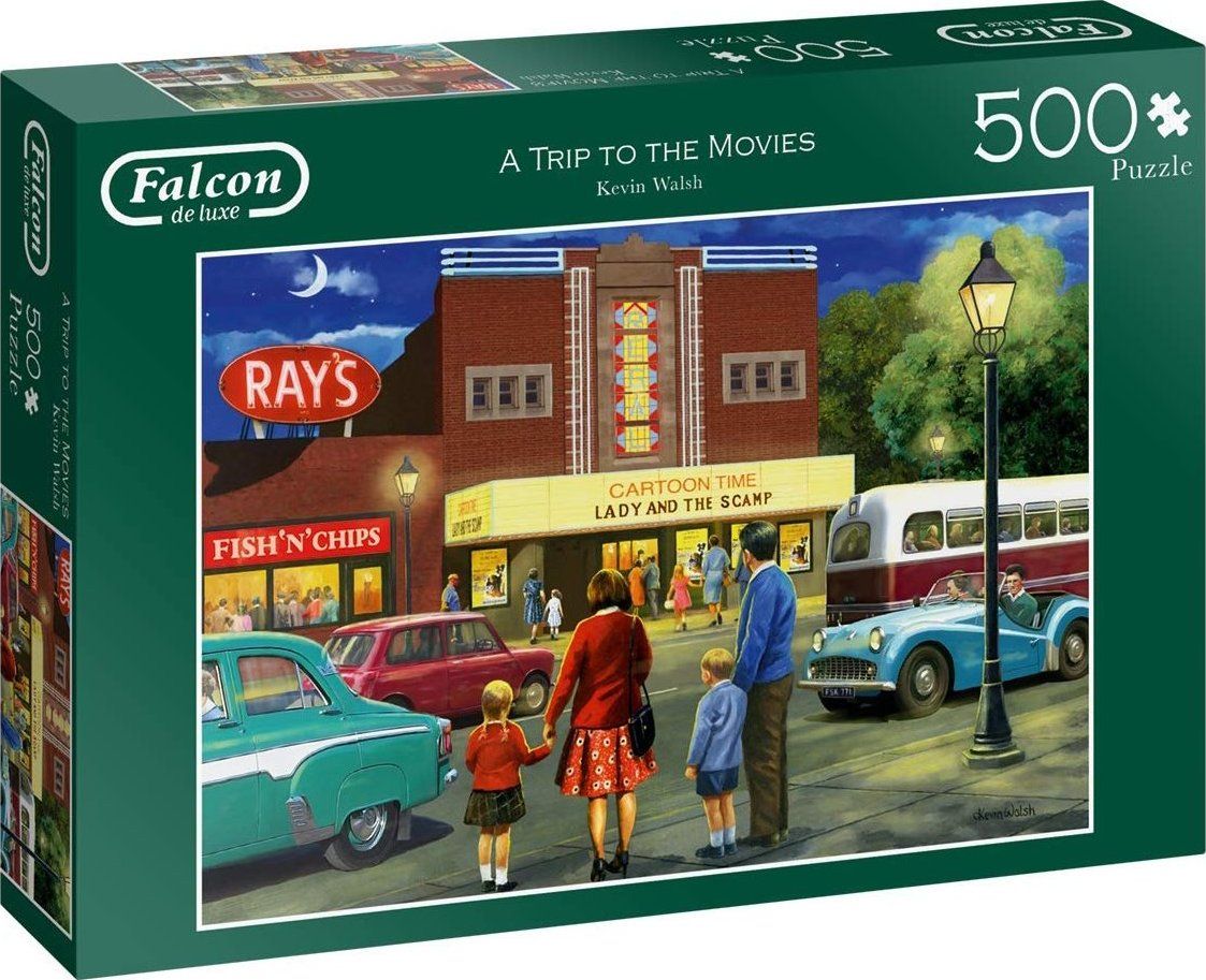 FALCON / JUMBO FALCON , JUMBO Puzzle Návštěva kina 500 dílků - obrázek 2
