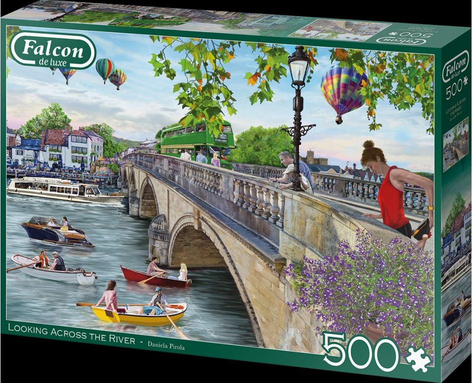 FALCON / JUMBO FALCON , JUMBO Puzzle Výhled přes řeku 500 dílků - obrázek 2