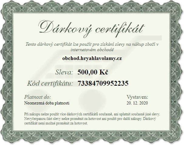 Dárkový šek 500 Kč - obrázek 1