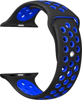 KG Apple Watch náhradní náramek 42mm Sport Black/Blue - obrázek 1
