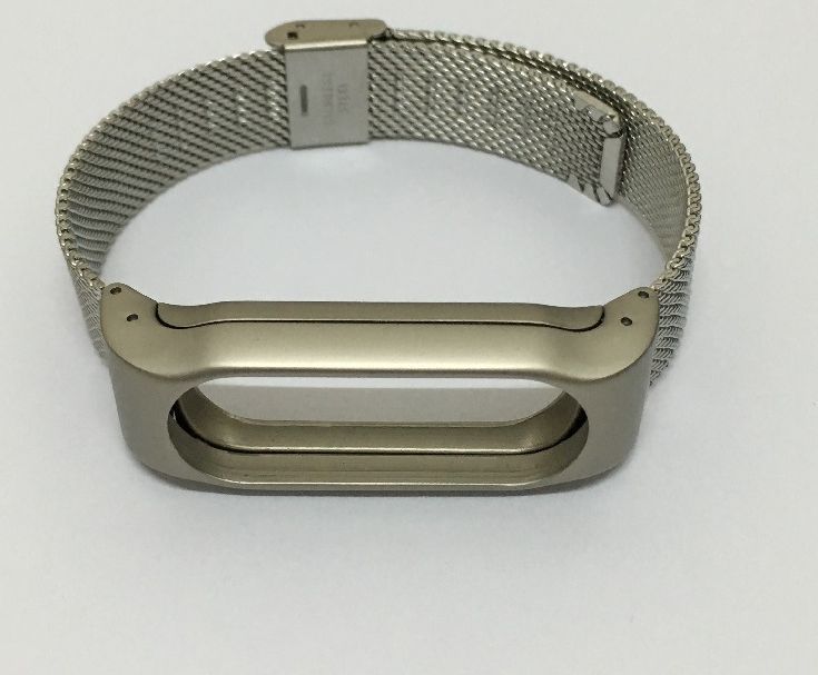 Xiaomi MiBand 2 náramek z oceli Milánský tah Stříbrná - obrázek 1