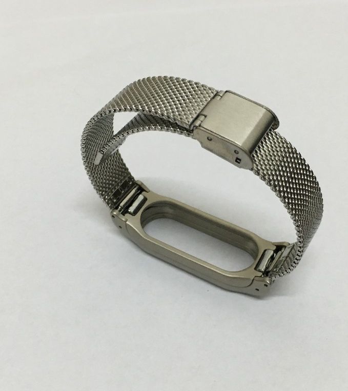 Xiaomi MiBand 2 náramek z oceli Milánský tah Stříbrná - obrázek 2