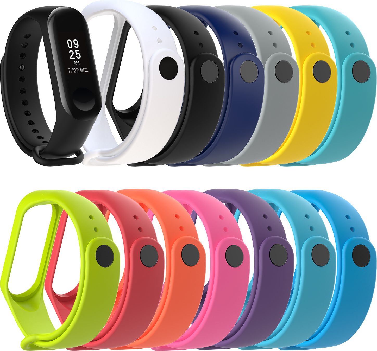 Xiaomi MiBand 3 / MiBand 4 náhradní náramek Neon Orange - obrázek 2