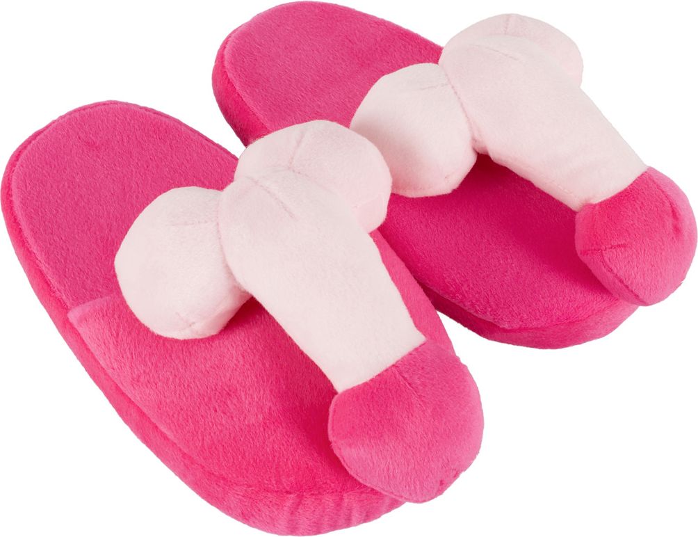 Plyšové pantofle Penispuschen pink - obrázek 1
