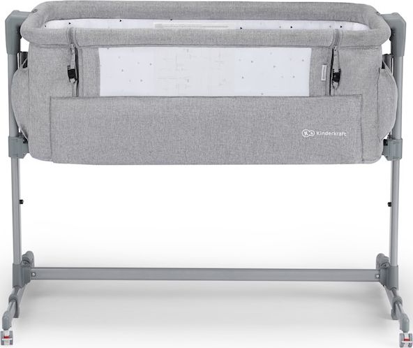 KINDERKRAFT Postýlka dětská polohovatelná Neste Up grey light melange - obrázek 2