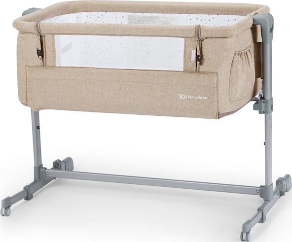 KINDERKRAFT Postýlka dětská polohovatelná Neste Up beige - obrázek 1