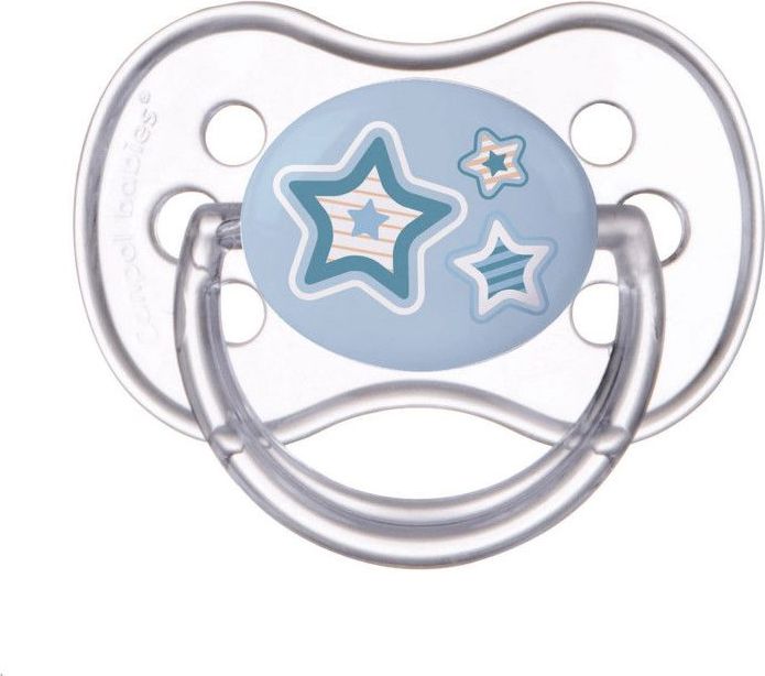 Kaučukový dudlík třešinka Canpol Newborn Baby Blue 0-6 měsíců - obrázek 1