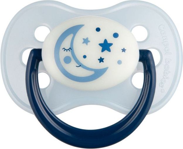 Silikonový dudlík třešinka Canpol Night Dreams Blue - obrázek 1