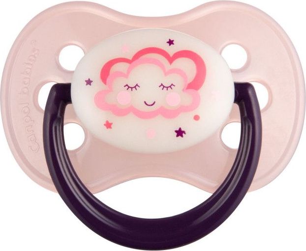 Silikonový dudlík třešinka Canpol Night Dreams Pink - obrázek 1
