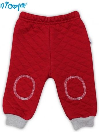 Tepláčky, kalhoty NICOL HASIČ - červené, prošívané - obrázek 1