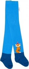 Punčocháče dětské bavlna - FOX modré - vel.80-86 - obrázek 1