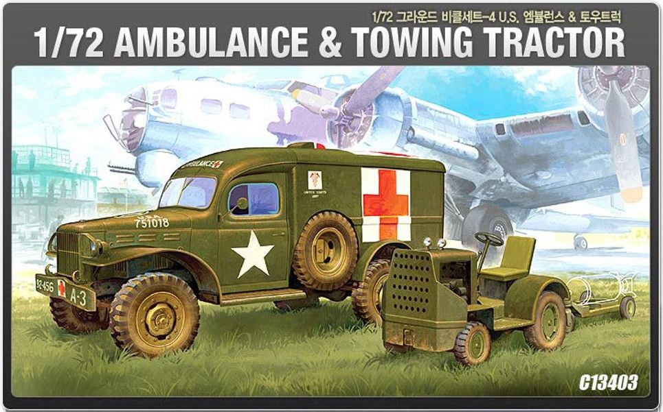 US Ambulance & Tractor (1:72) - obrázek 1