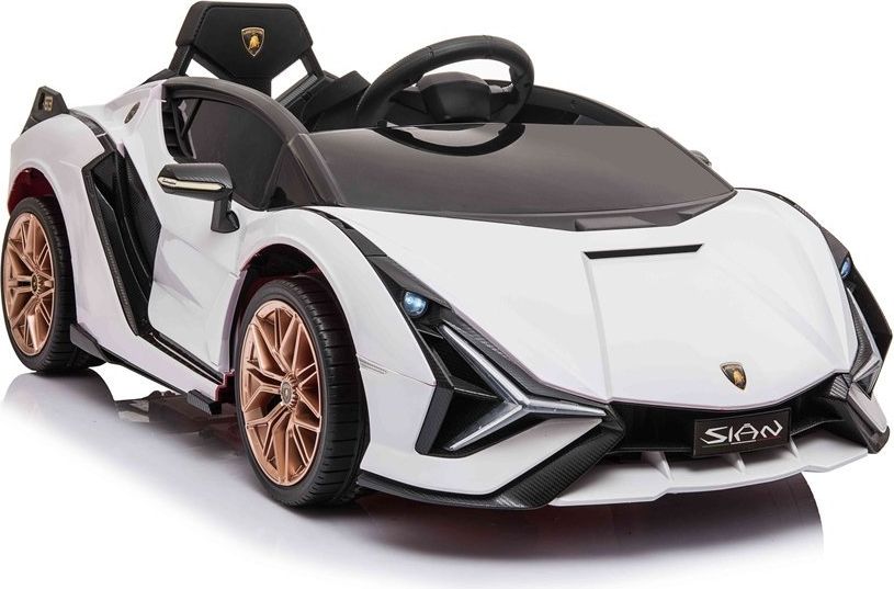 Elektrické autíčko Lamborghini Sian - bílé - obrázek 1
