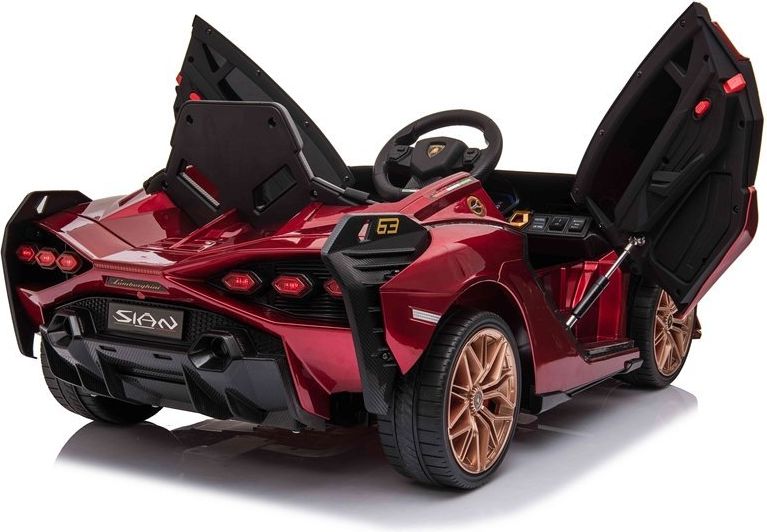 Elektrické autíčko Lamborghini Sian - červené - obrázek 10