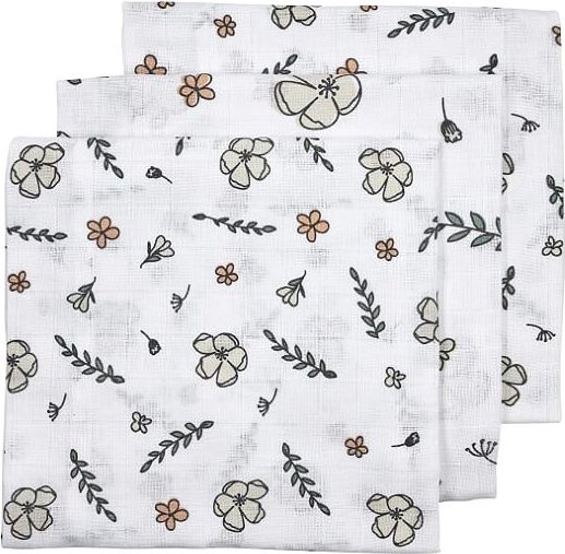 Žínky 30x30 cm 3-balení Meyco Floral Gots 2020 - obrázek 1