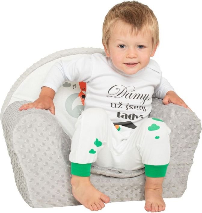 Kojenecké body s českým nápisem New Baby Dámy, už jsem tady! velikost 68 - obrázek 2
