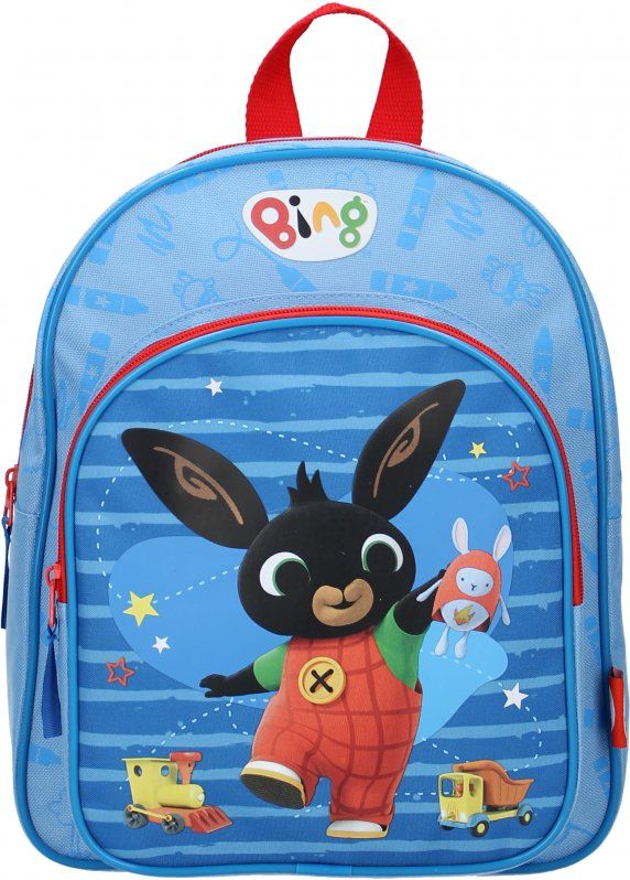 Vadobag · Dětský batoh s přední kapsou Zajíček Bing - motiv Toys are fun - 8L - obrázek 2