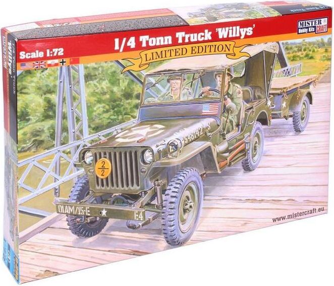 Mister Craft Model vozidla 1/4 Tonn Truck Willys 1:72 - obrázek 1