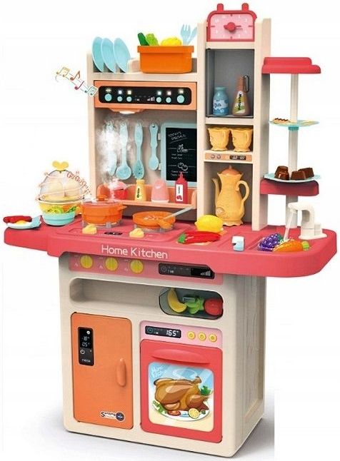 iMex Toys Dětská kuchyňka XXL se zvuky a tekoucí vodou růžová - obrázek 1