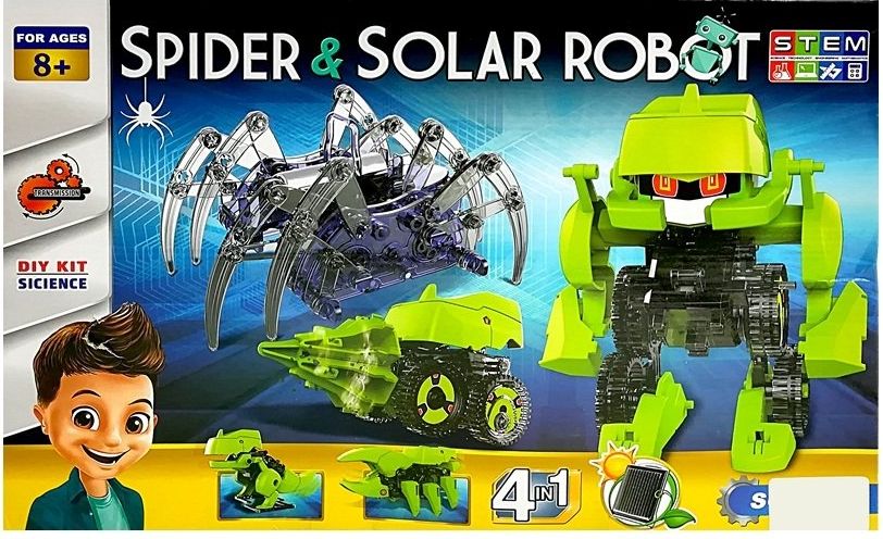 Mamido  Solární konstrukční sada 4v1 robot a pavouk - obrázek 1