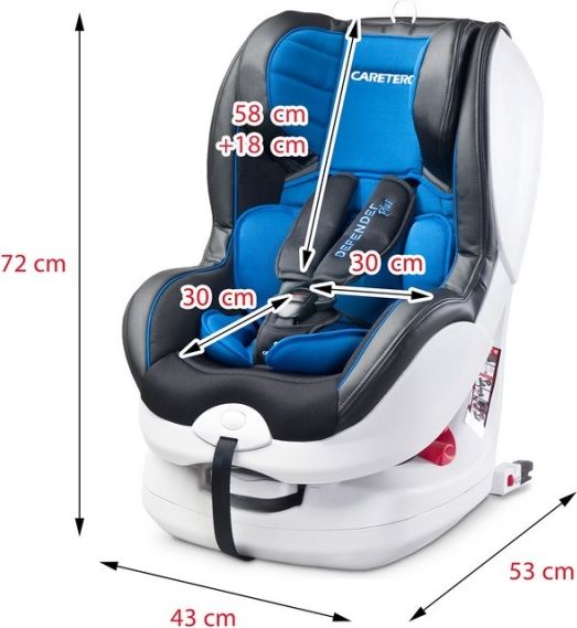 Dětská autosedačka Caretero Defender Plus Isofix 2016 Black 0-18kg - obrázek 6