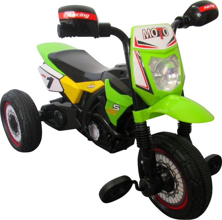 Dětská šlapací tříkolka Motorka - červená - obrázek 7