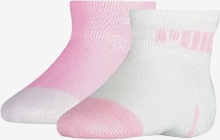 Ponožky 2 páry dětské Puma | Růžová Bílá | Dívčí | 27-30 - obrázek 1