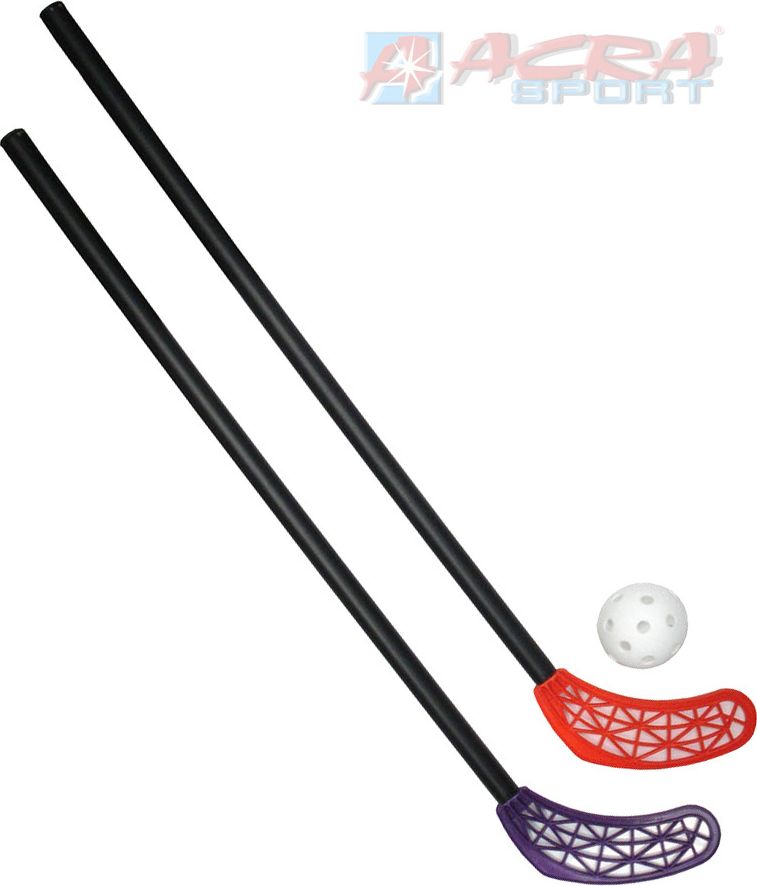ACRA Sada florbalová RS LASER KID 2 dětské hokejky 65cm + míček - obrázek 1
