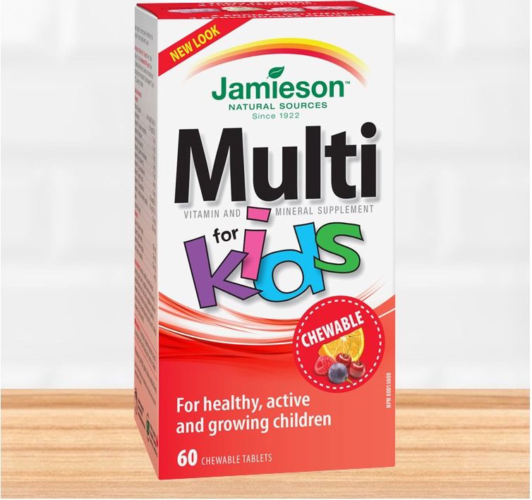 JAMIESON Multi Kids multivitamin tablety na cucání pro děti 60 tbl. - obrázek 2