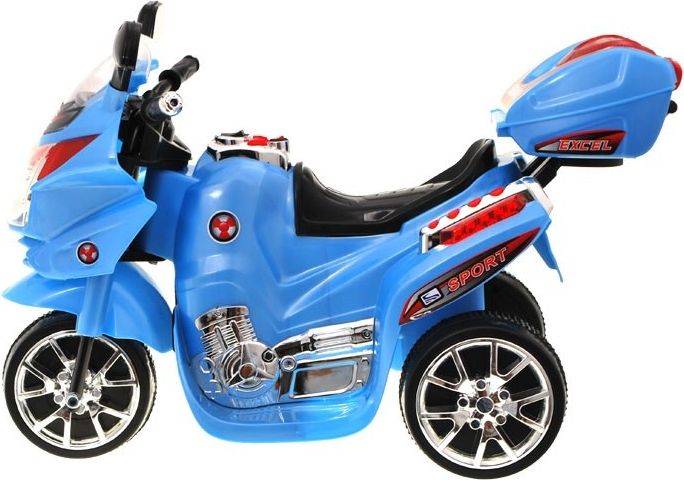 Elektrická sportovní motorka modrá - obrázek 1