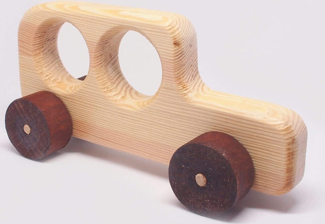 Autíčko Ondrášek - dřevěná hračka - obrázek 1