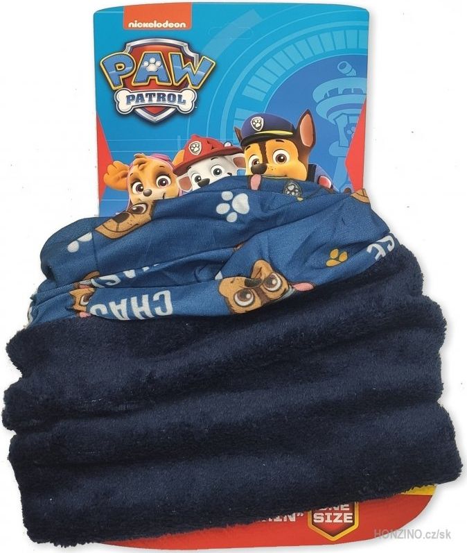 E plus M · Dětský / chlapecký nákrčník / multifunkční šátek Tlapková patrola - Paw Patrol Modrá - obrázek 1