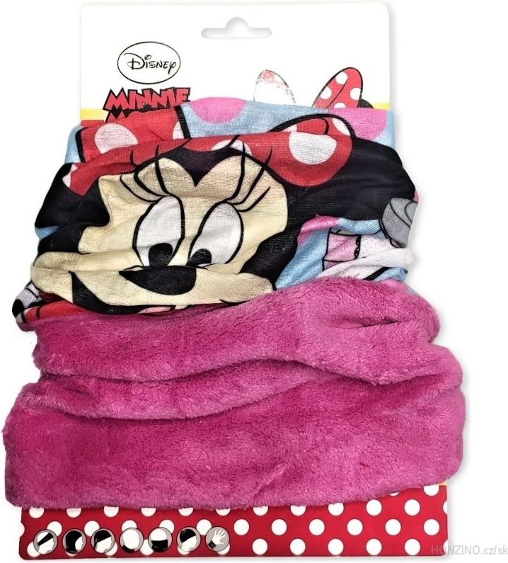 Setino · Dětský / dívčí nákrčník / multifunkční šátek Minnie Mouse - Disney Růžová - obrázek 1