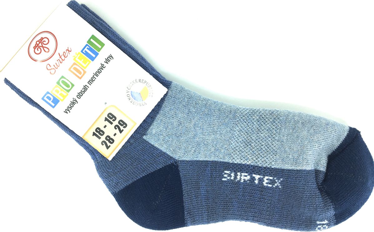 Zimní ponožky Surtex 80% Merino Jeans Velikost: 20 - 23 - obrázek 2