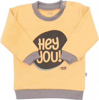 Kojenecké tričko New Baby With Love hořčicové, Žlutá, 62 (3-6m) - obrázek 1