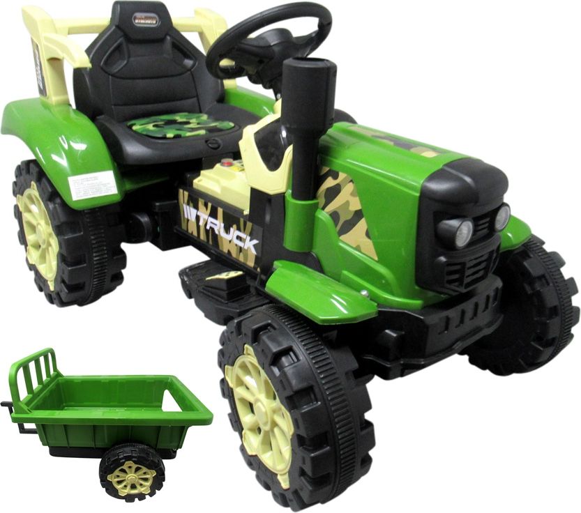 Elektrický traktor s přívěsem C2 - zelený - obrázek 5