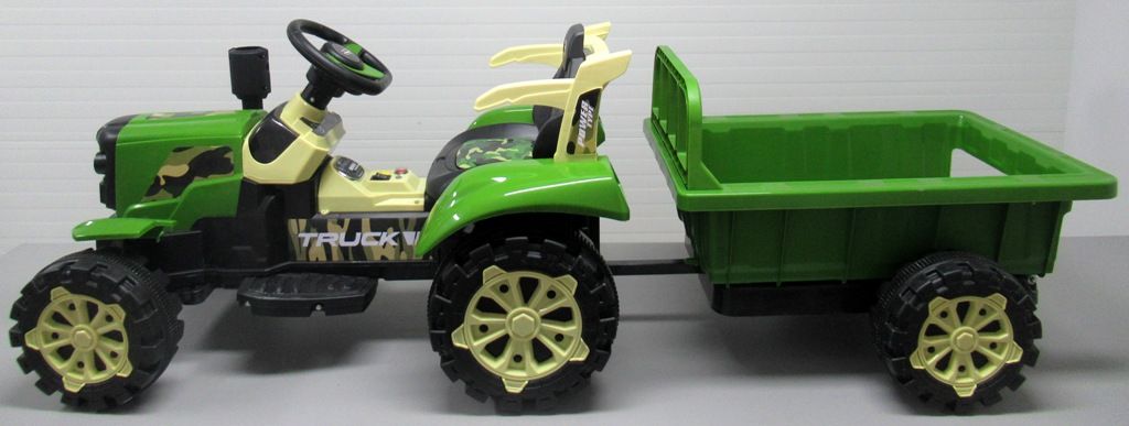 Elektrický traktor s přívěsem C2 - zelený - obrázek 10